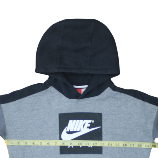 Nike Boys Grey Colourblock Pullover Hoodie XL 13-15 Years