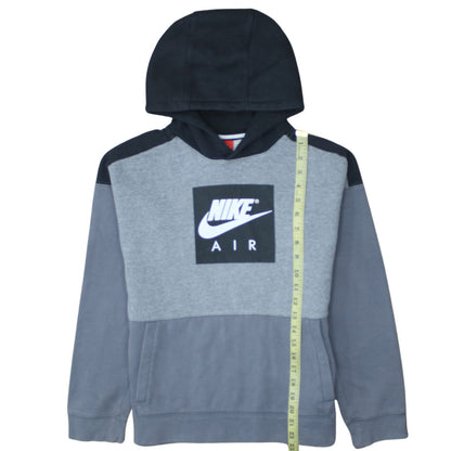 Nike Boys Grey Colourblock Pullover Hoodie XL 13-15 Years