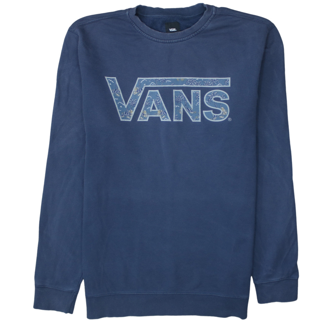 Mens UK Size L VANS Blue Pullover Sweatshirt