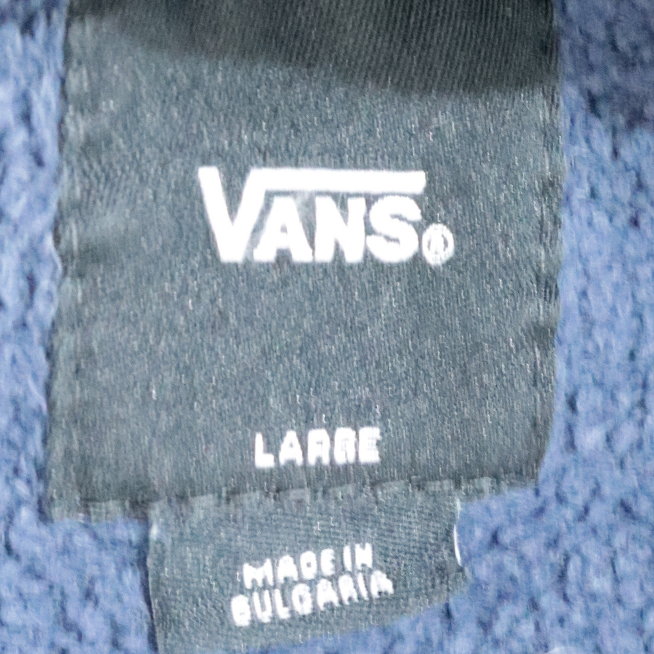 Mens UK Size L VANS Blue Pullover Sweatshirt