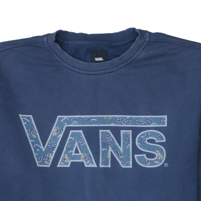 Mens UK Size L VANS Blue Pullover Sweatshirt