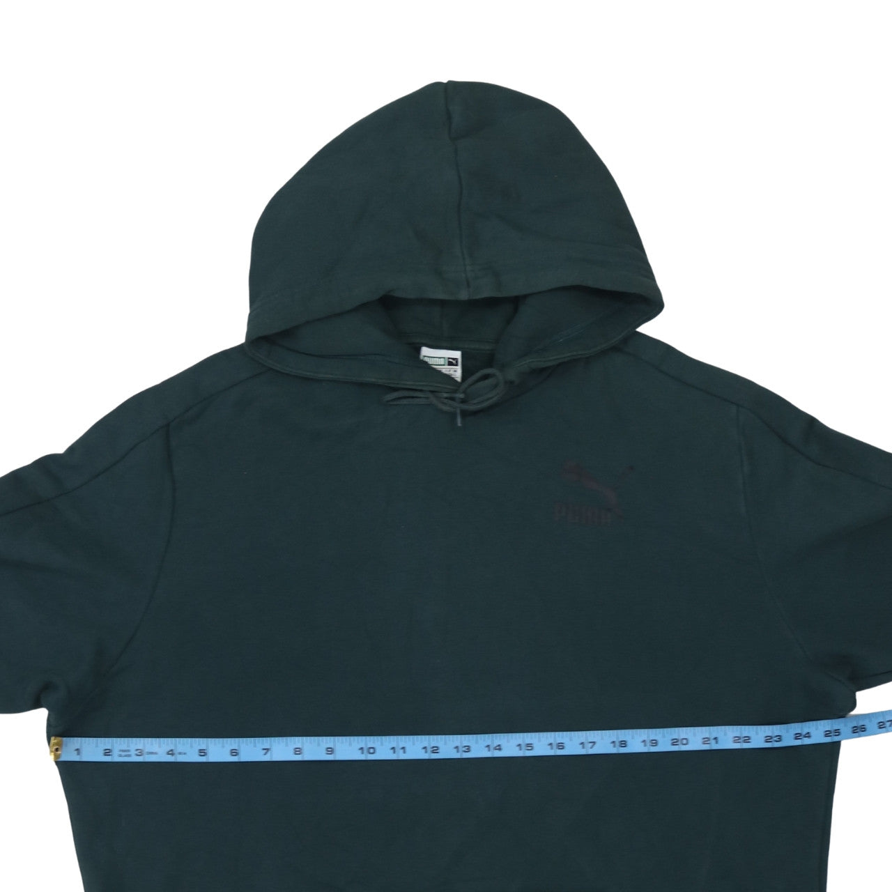 Mens UK Size L PUMA Green Pullover Hoodie