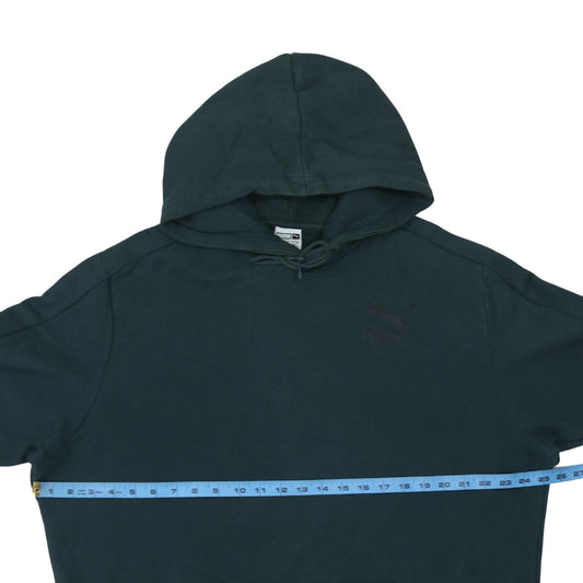 Mens UK Size L PUMA Green Pullover Hoodie
