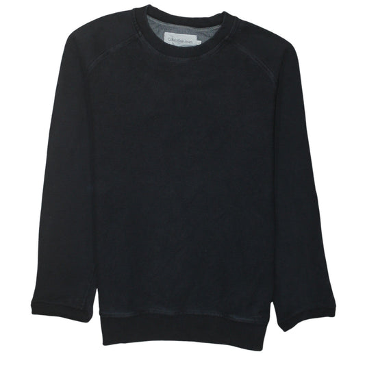 Mens UK Size M Calvin Klein Jeans Black Pullover Sweatshirt