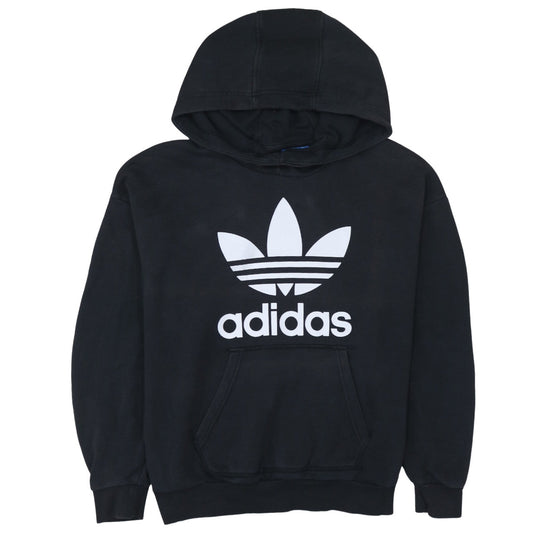 Womens UK Size 10 adidas Black Pullover Hoodie