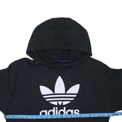 Womens UK Size 10 adidas Black Pullover Hoodie