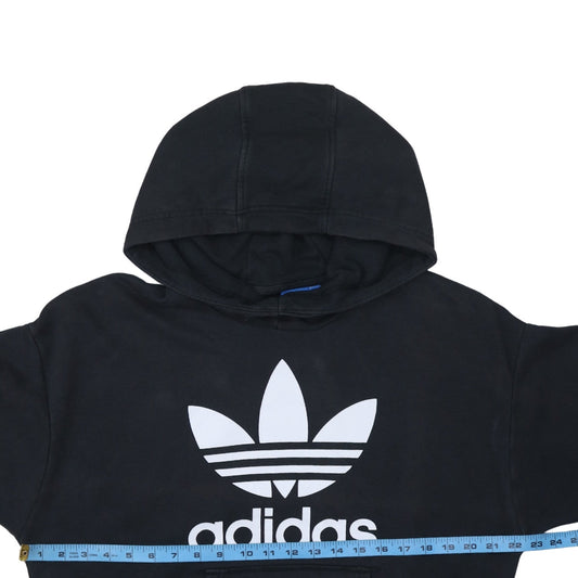 Womens UK Size 10 adidas Black Pullover Hoodie