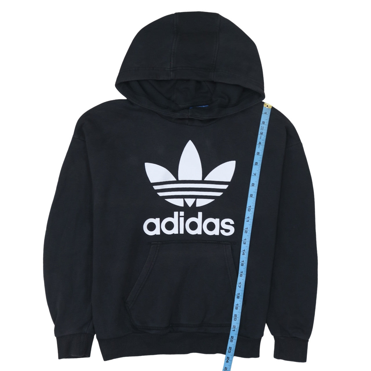 Womens UK Size 10 adidas Black Pullover Hoodie