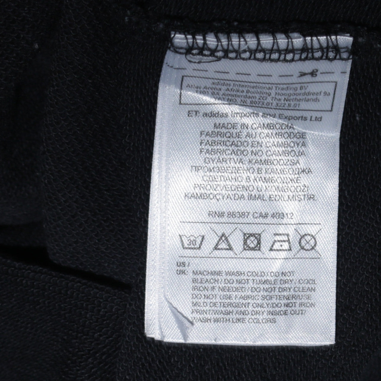 Womens UK Size 10 adidas Black Pullover Hoodie