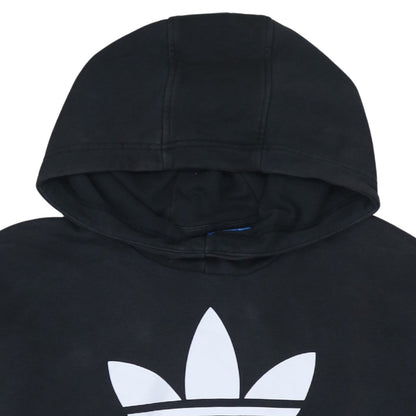 Womens UK Size 10 adidas Black Pullover Hoodie