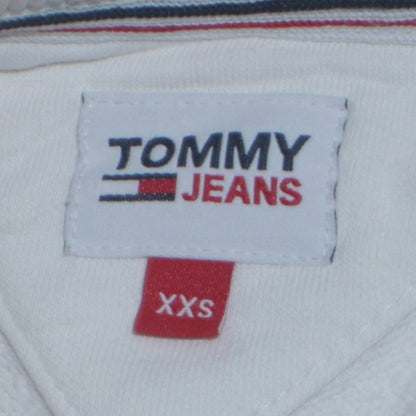 Mens UK Size XS Tommy Jeans White Pullover Sweatshirt