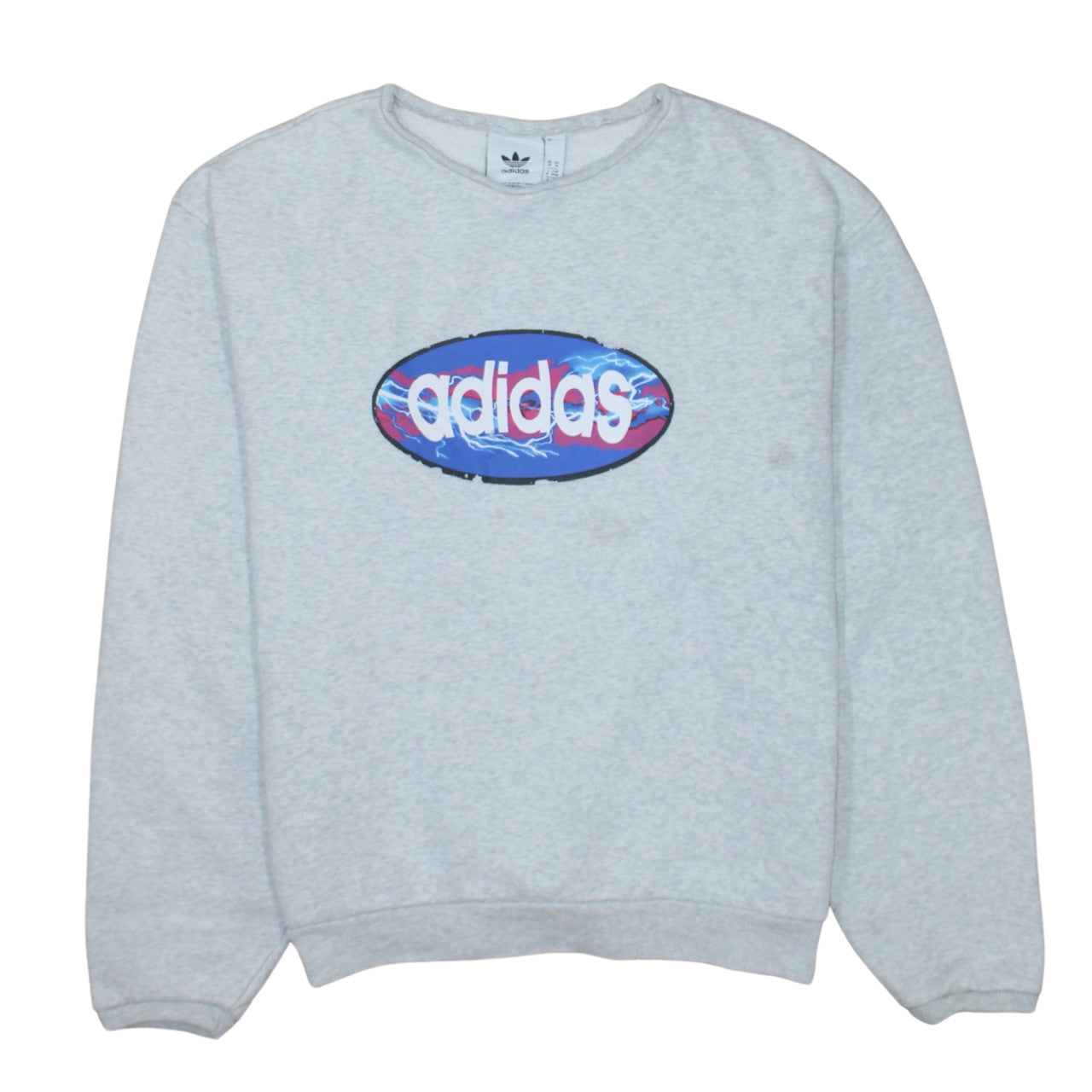 Womens UK Size M adidas Grey Pullover Sweatshirt