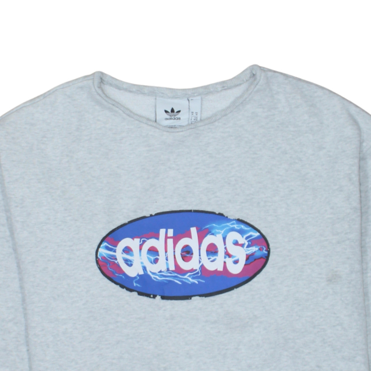 Womens UK Size M adidas Grey Pullover Sweatshirt