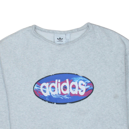 Womens UK Size M adidas Grey Pullover Sweatshirt
