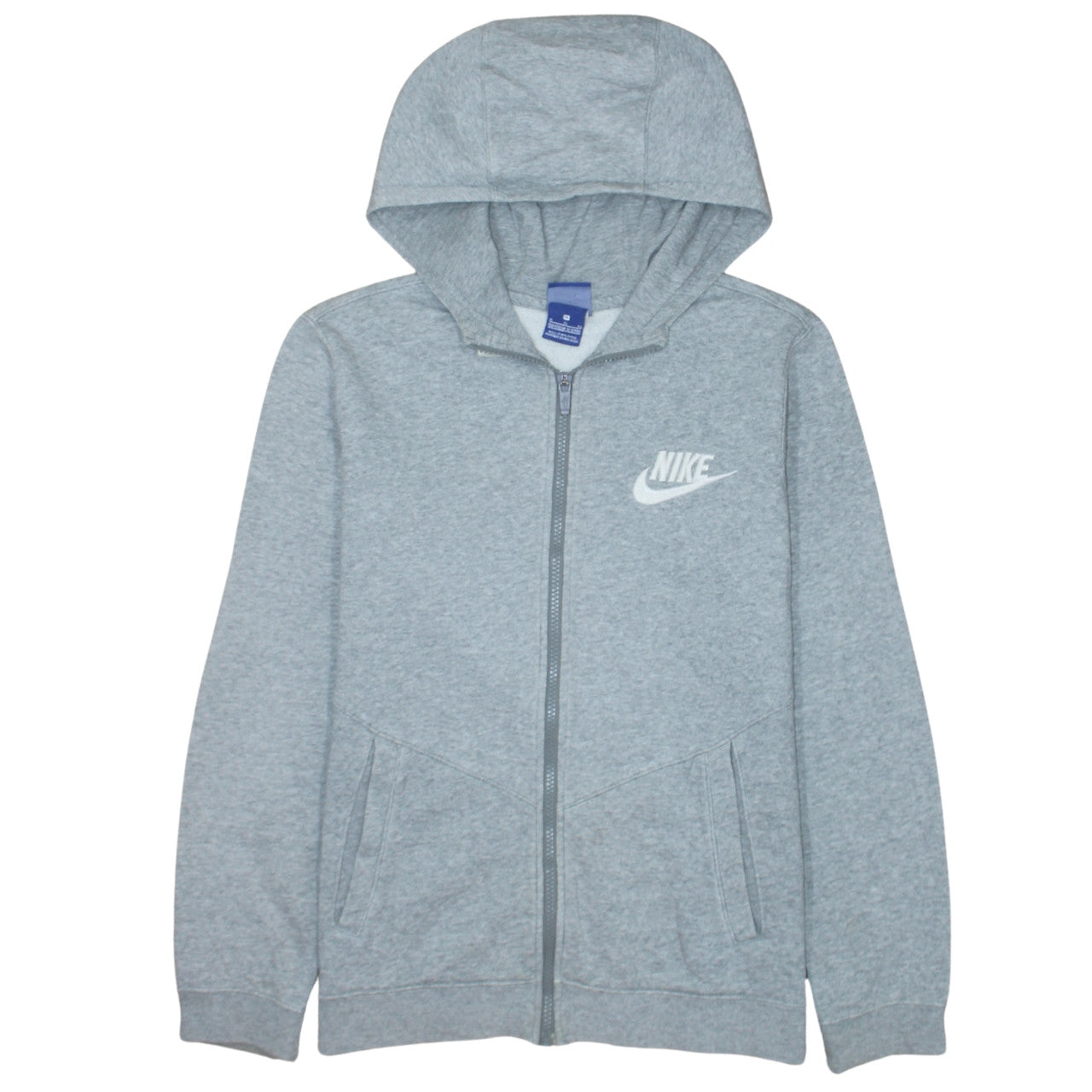 Boys UK Size XL Nike Grey Full Zip Hoodie