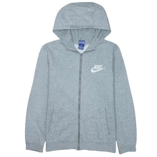 Boys UK Size XL Nike Grey Full Zip Hoodie