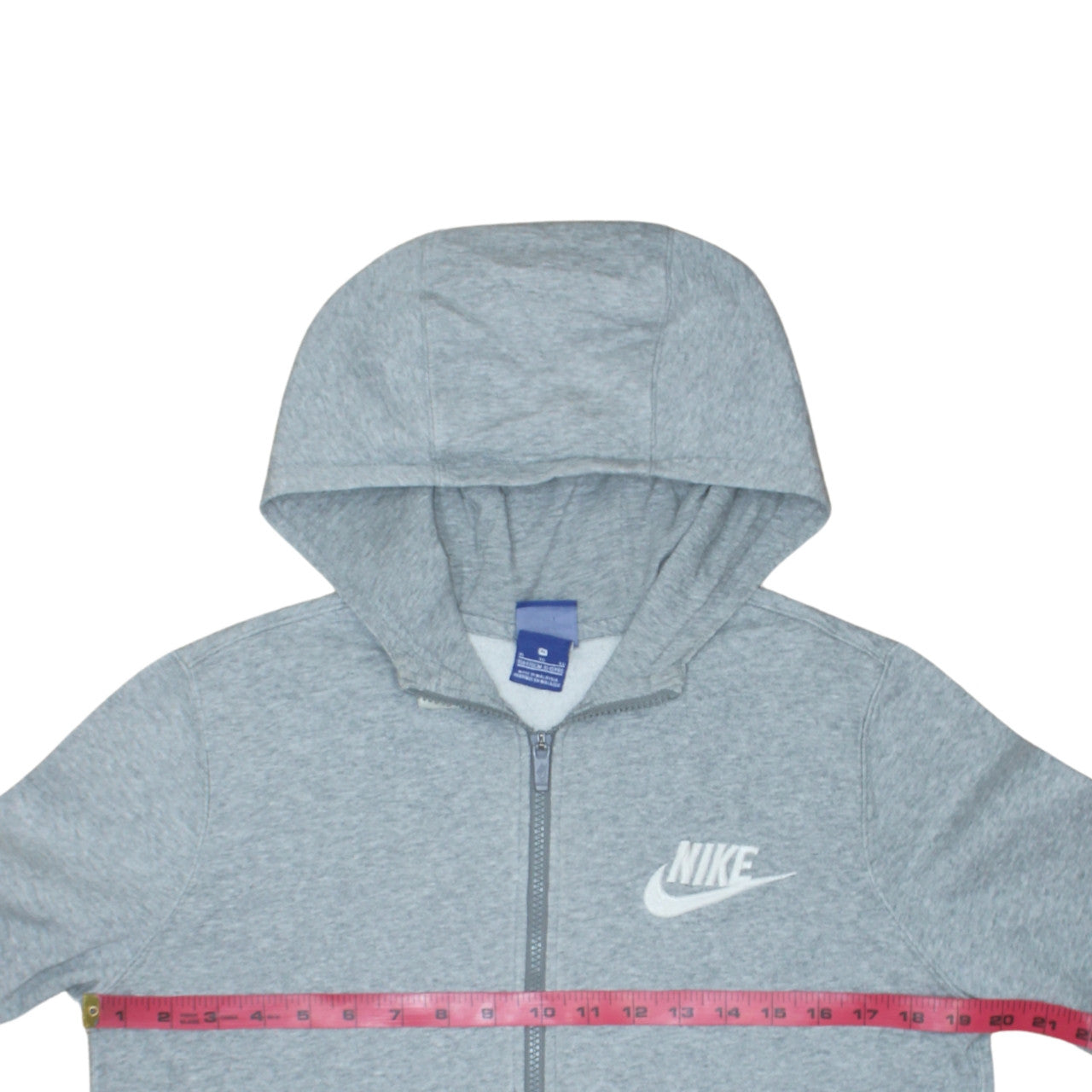 Boys UK Size XL Nike Grey Full Zip Hoodie
