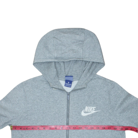 Boys UK Size XL Nike Grey Full Zip Hoodie