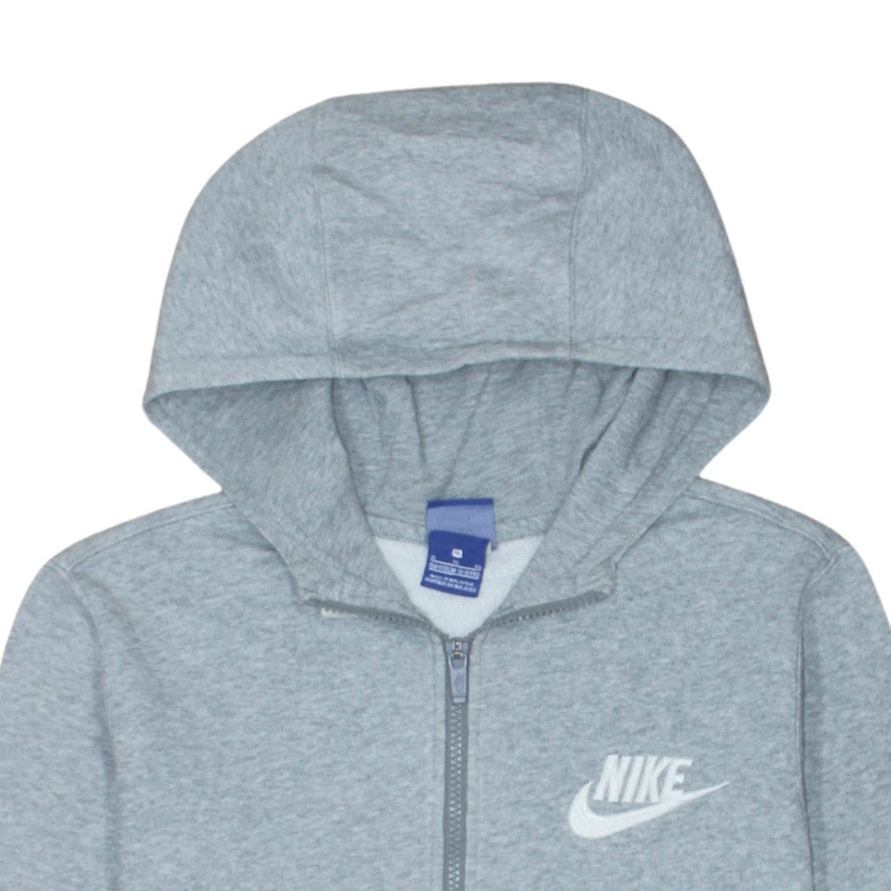 Boys UK Size XL Nike Grey Full Zip Hoodie