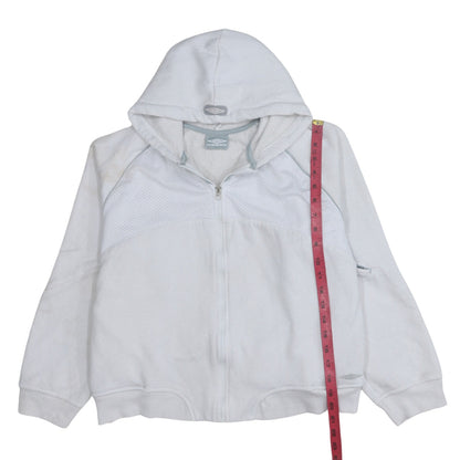 Womens UK Size M Umbro White Full Zip Hoodie