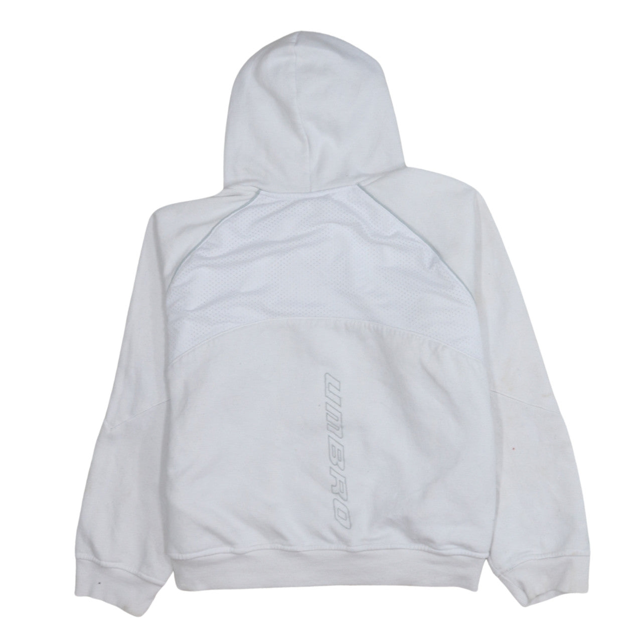 Womens UK Size M Umbro White Full Zip Hoodie
