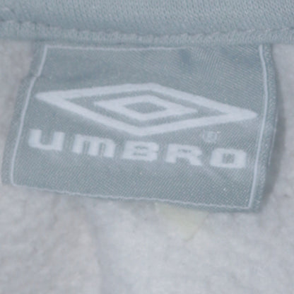 Womens UK Size M Umbro White Full Zip Hoodie