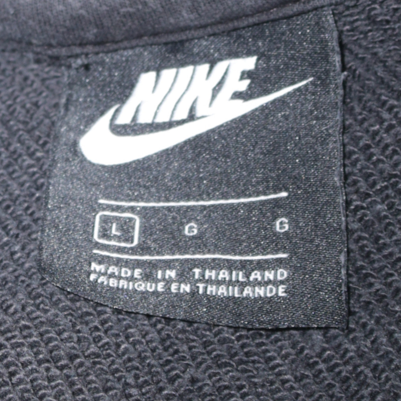 Mens UK Size L Nike Black Pullover Hoodie