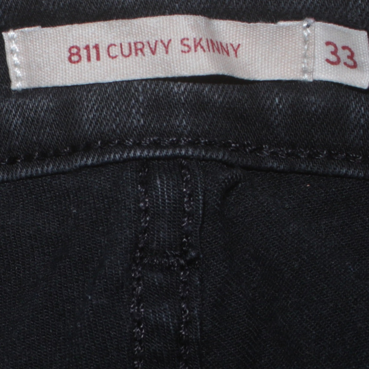 Womens UK Size 33 Levi's Slim Fit Skinny Black Jeans