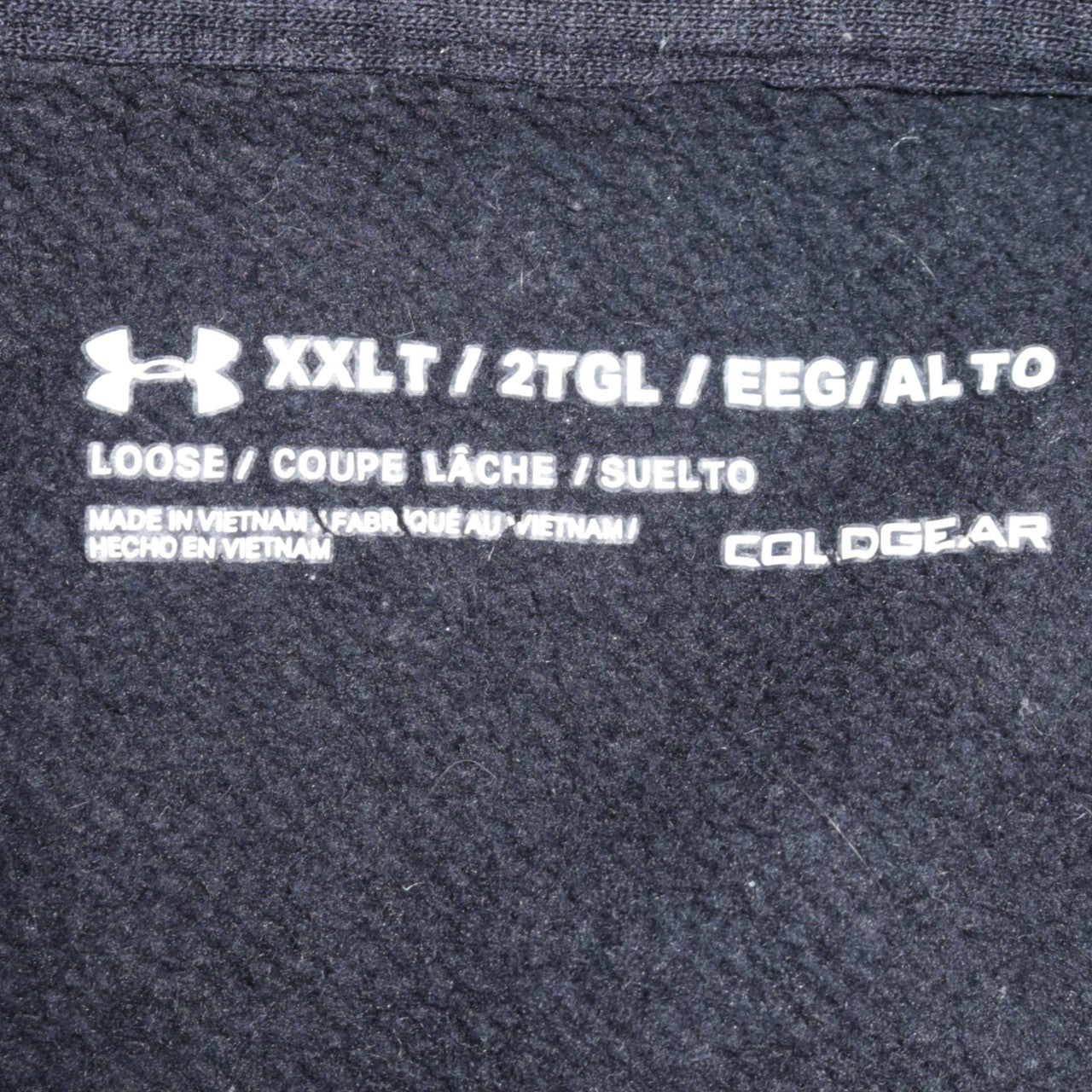 Mens UK Size 3XLT Under armour Black Full Zip Hoodie
