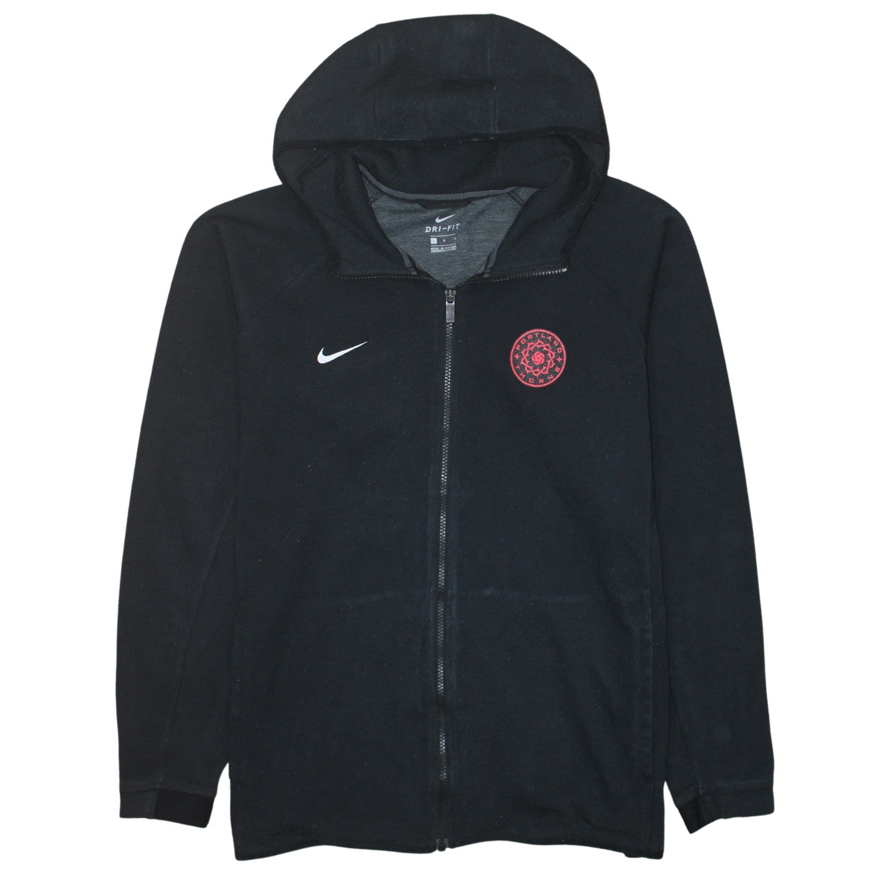 Mens UK Size L Nike Black Full Zip Hoodie