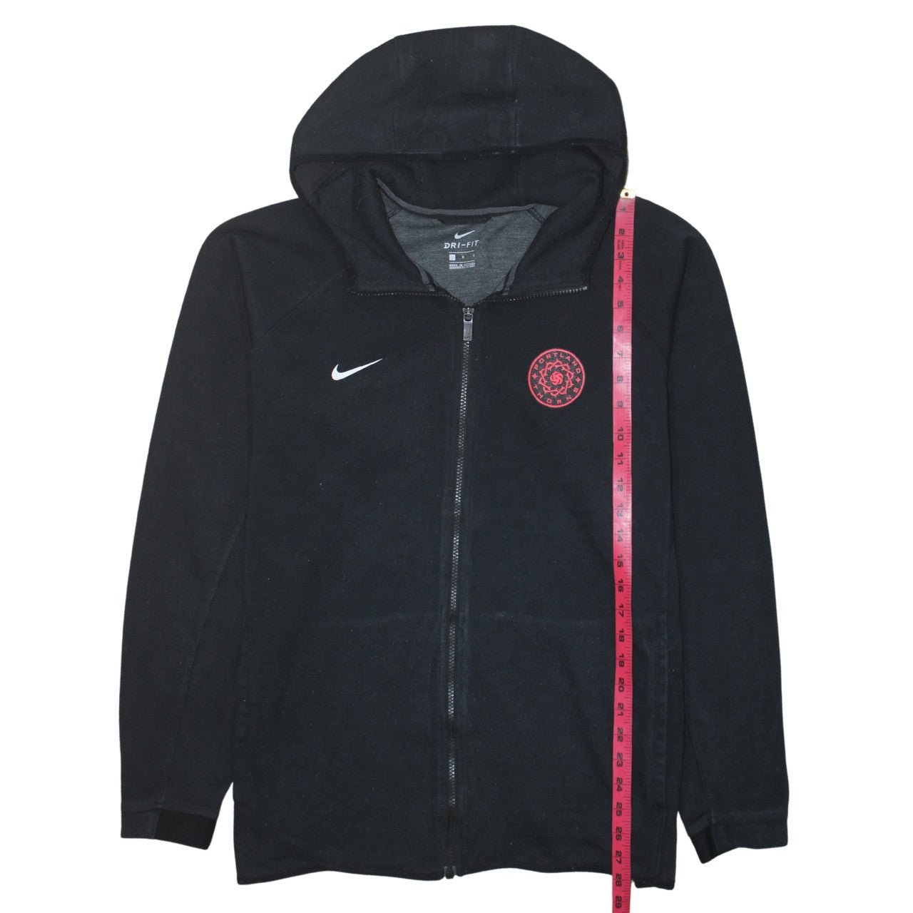 Mens UK Size L Nike Black Full Zip Hoodie