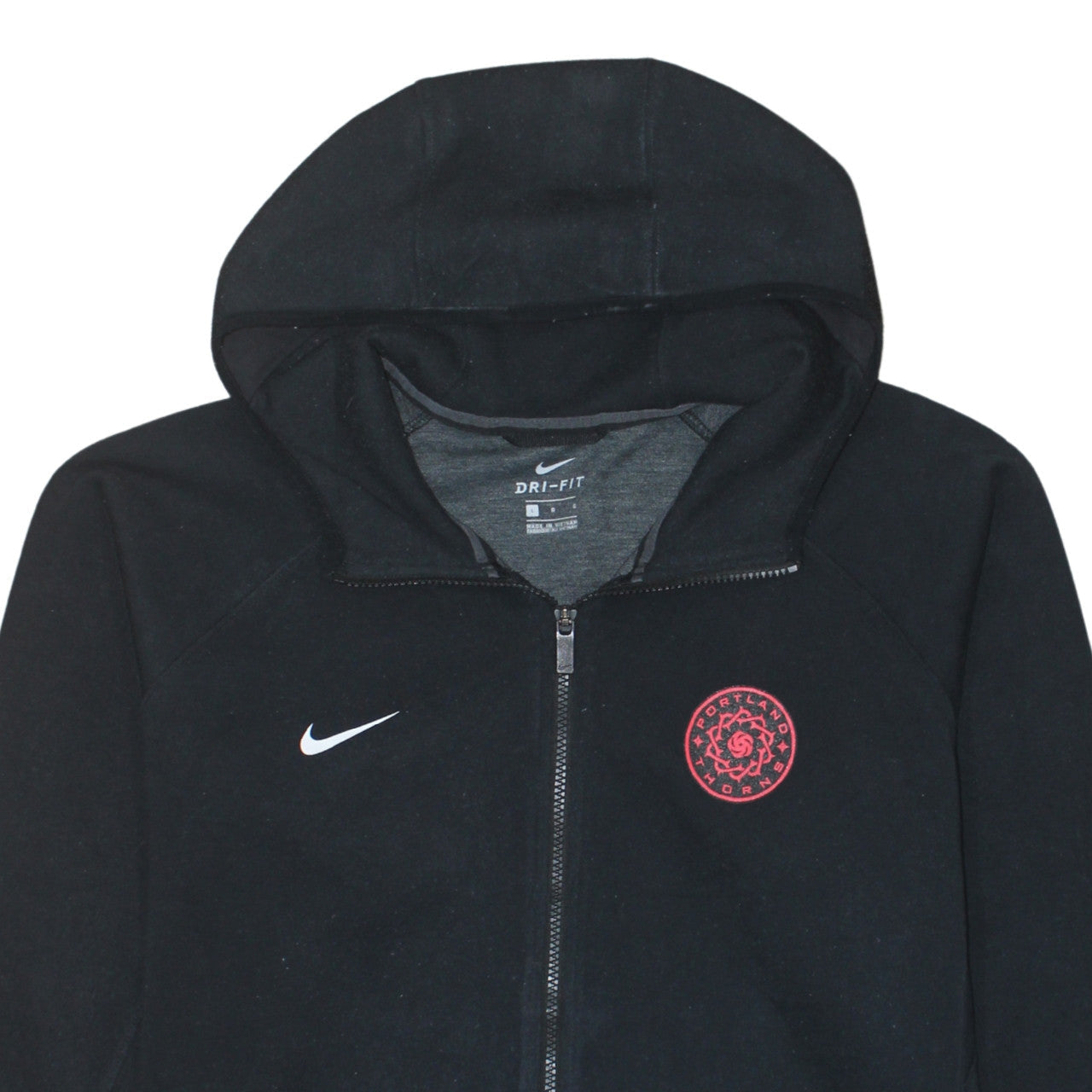 Mens UK Size L Nike Black Full Zip Hoodie