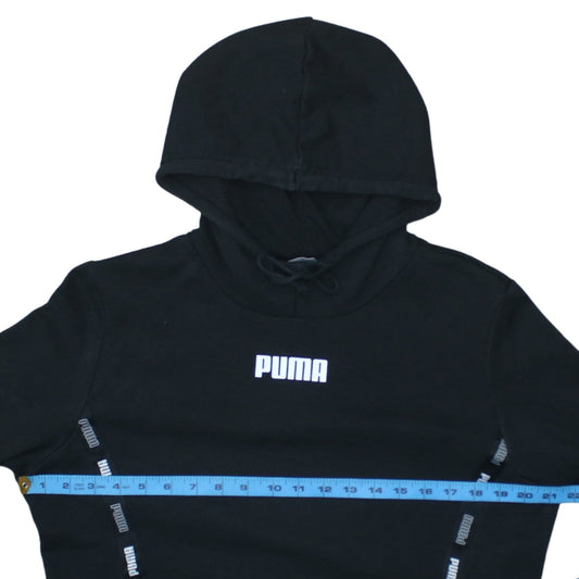 Womens UK Size L PUMA Black Pullover Hoodie