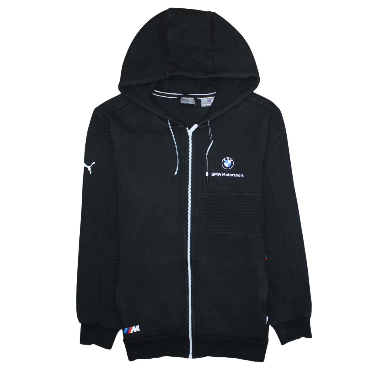 Mens UK Size S PUMA Black Full Zip Hoodie