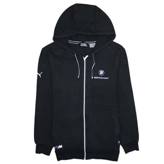 Mens UK Size S PUMA Black Full Zip Hoodie