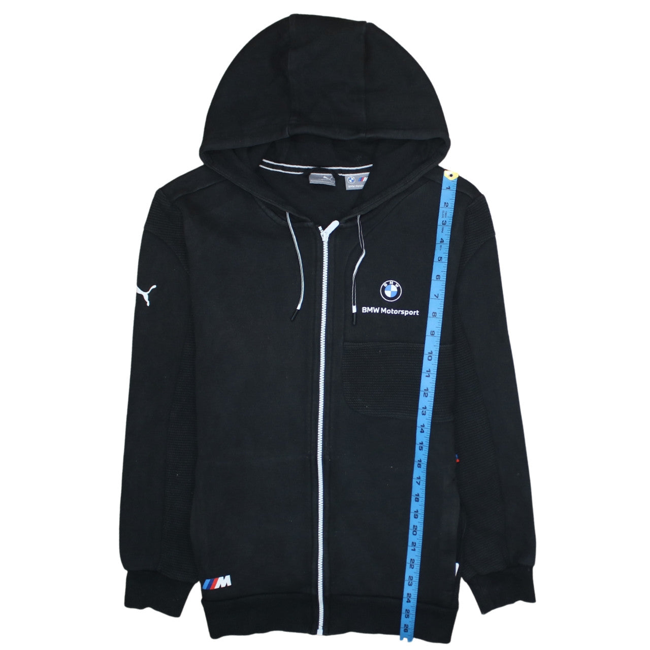 Mens UK Size S PUMA Black Full Zip Hoodie