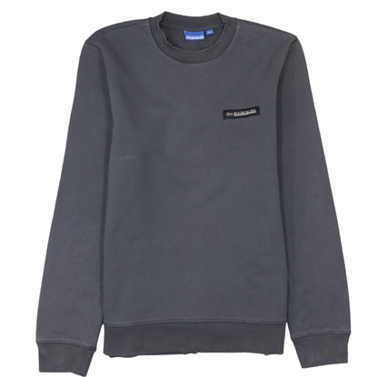 Mens UK Size S Napapijri Grey Pullover Sweatshirt