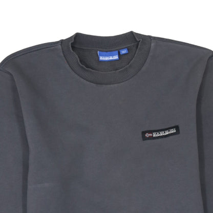 Mens UK Size S Napapijri Grey Pullover Sweatshirt