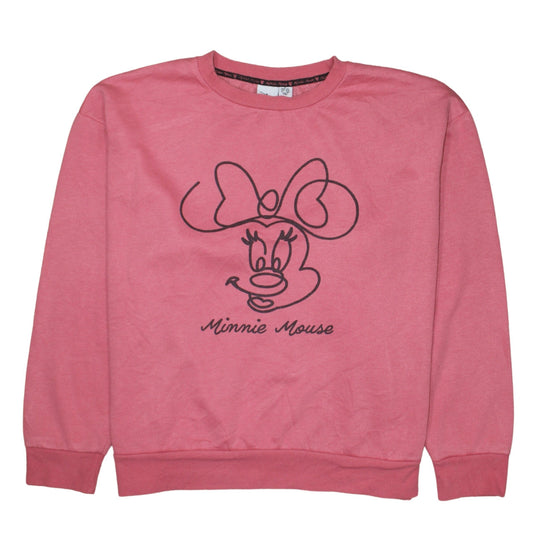 Womens UK Size XL Disney Pink Pullover Sweatshirt