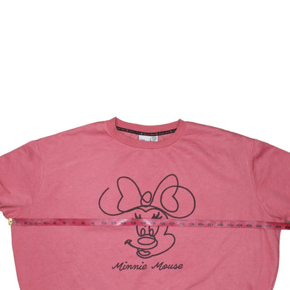 Womens UK Size XL Disney Pink Pullover Sweatshirt