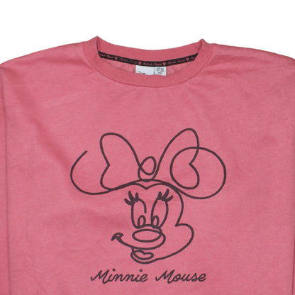 Womens UK Size XL Disney Pink Pullover Sweatshirt
