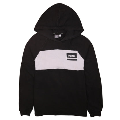 Mens UK Size S PUMA Black Pullover Hoodie