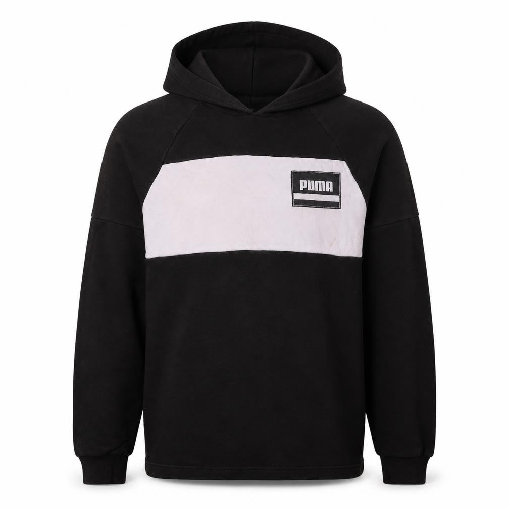 Mens UK Size S PUMA Black Pullover Hoodie