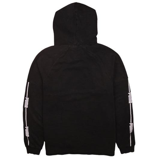 Mens UK Size S PUMA Black Pullover Hoodie