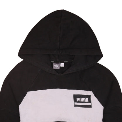 Mens UK Size S PUMA Black Pullover Hoodie