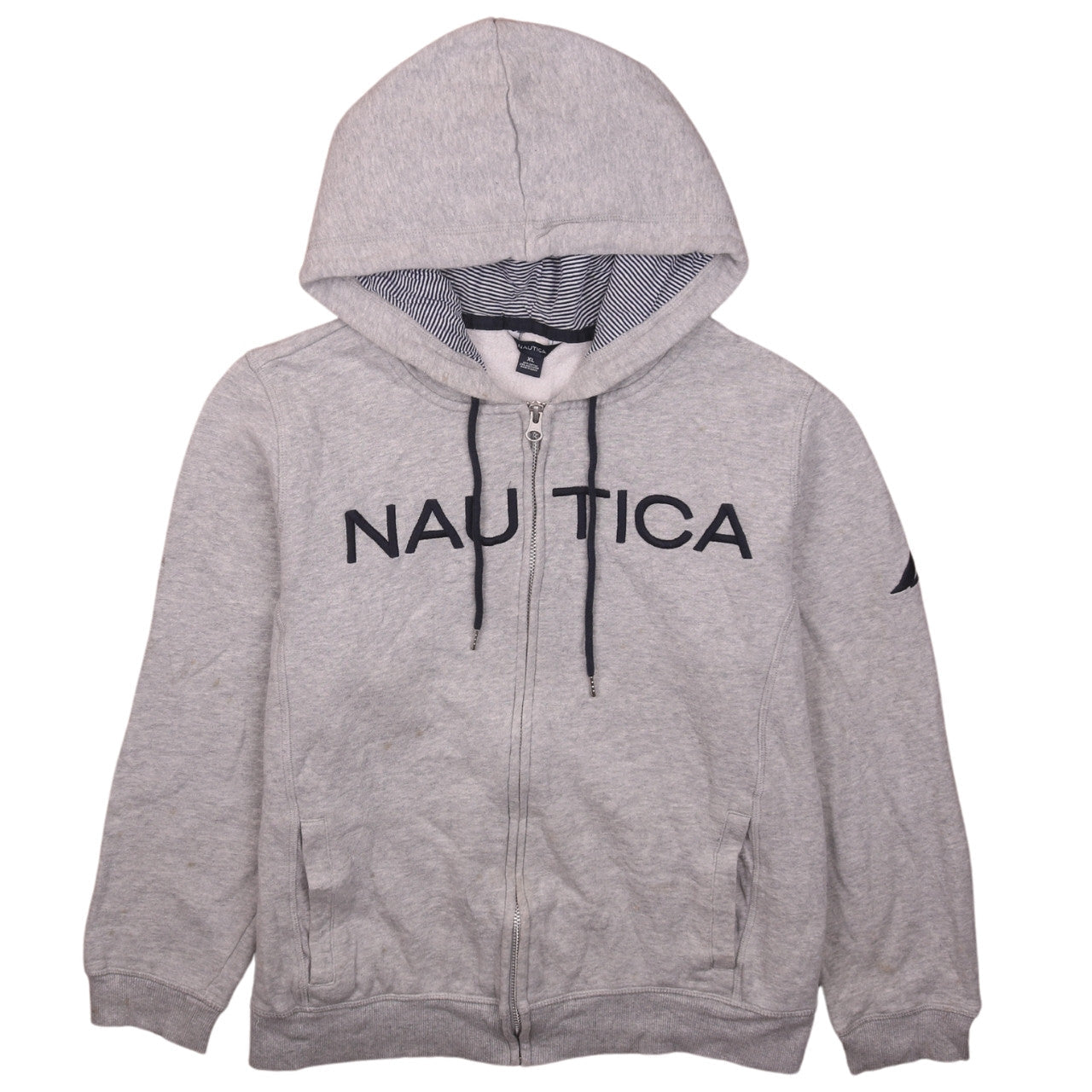 Womens UK Size XL Nautica Grey Full Zip Hoodie