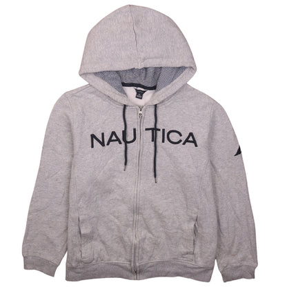 Womens UK Size XL Nautica Grey Full Zip Hoodie