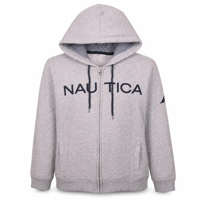 Womens UK Size XL Nautica Grey Full Zip Hoodie
