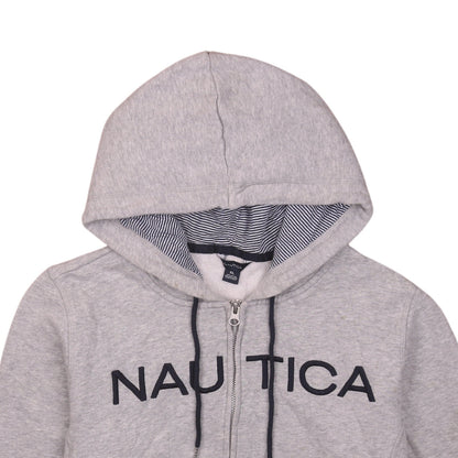 Womens UK Size XL Nautica Grey Full Zip Hoodie