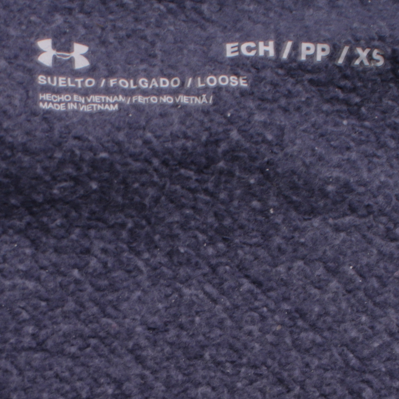 Mens UK Size XS Under armour Blue Full Zip Hoodie